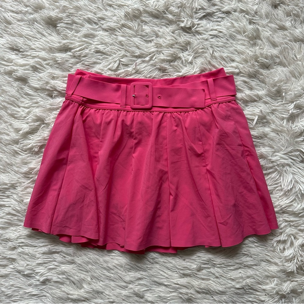 Aerie Hot Pink Pleated Belted Skort New With Tags Size S